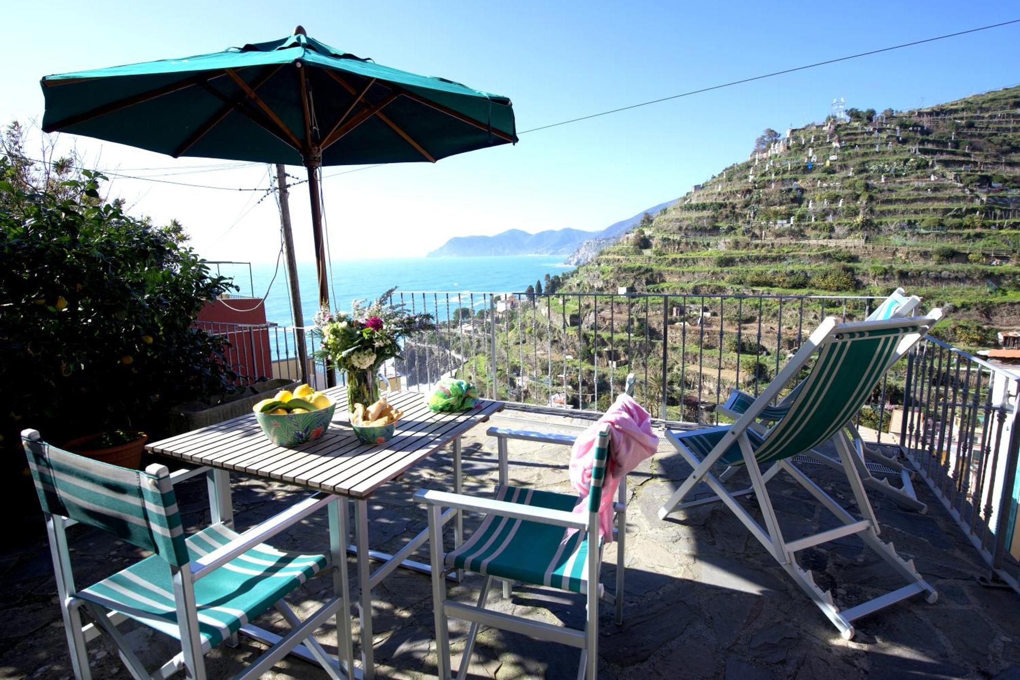 Aria Di Mare, Manarola - Camere Con Vista Mare! Eksteriør billede